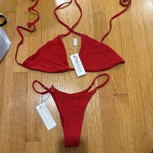 Frankies Bikinis Red Bikini